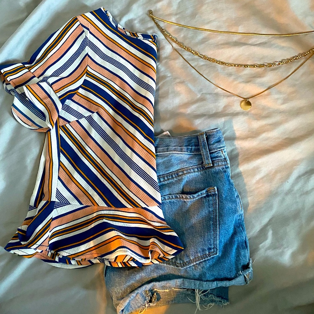 Summer chic t-shirt blouse